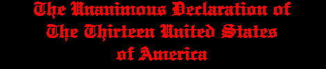Full Text of the Declaration of Independence