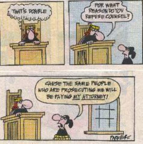 no lawyer